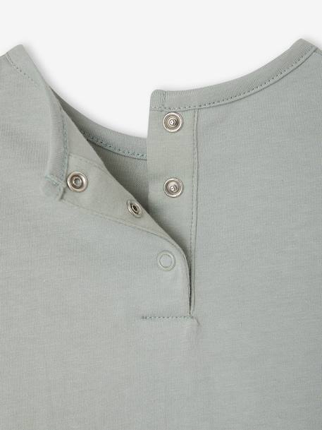 Long-sleeved T-shirt for baby girls crystal blue 