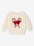 Sherpa sweatshirt for baby girls vanilla 