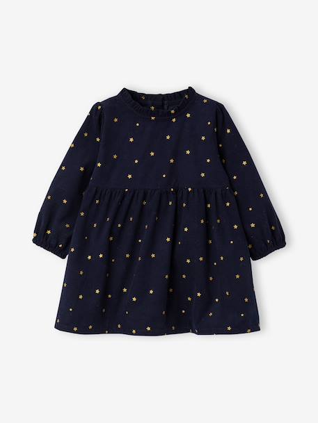 Dress set for baby girls navy blue 