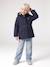 3-in-1 detachable parka for girls blush+navy blue 