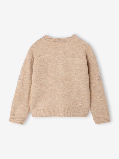 Cardigan for girls beige 
