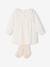Dress and tights set for baby girls ecru 