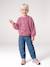 Sequinned Sweatshirt for Girls mauve+turquoise 