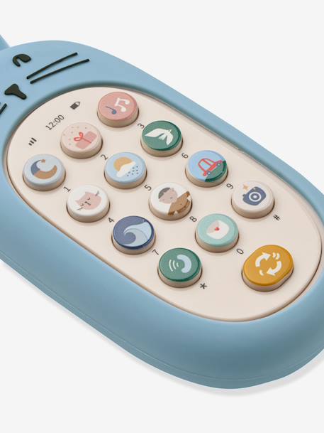 Toy mobile phone LIEWOOD blue+rose 