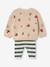 Knitted jumper and trousers set for baby boys marl beige 