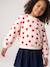2-in-1-Effect Dress in Dual Fabric anthracite+navy blue+red 