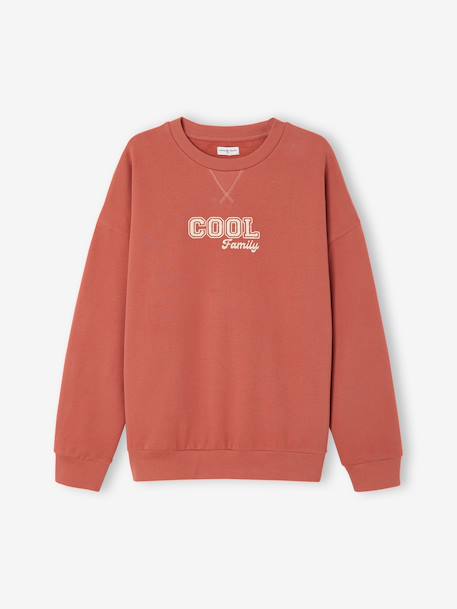 Men’s long-sleeved sweatshirt Family Capsule terracotta 
