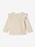 Long-sleeved T-shirt for baby girls ecru 