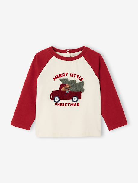 Long-sleeved T-shirt for baby boys red 