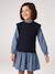 2-in-1 Dress for Girls navy blue 