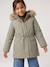 3-in-1 Parka with Hood for Girls black+GREEN DARK SOLID+khaki+PURPLE MEDIUM SOLID+sage 