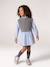 2-in-1-Effect Shirt Dress ecru+marl grey+navy blue 
