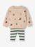 Knitted jumper and trousers set for baby boys marl beige 