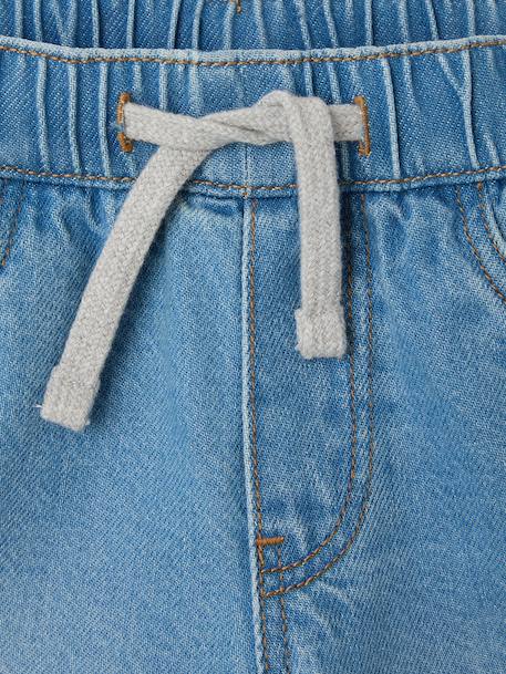 Wide-leg fleece-lined jeans for boys double stone 