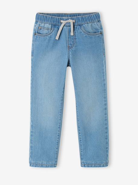Wide-leg fleece-lined jeans for boys double stone 