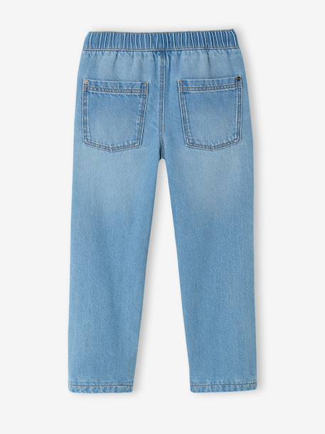 Wide-leg fleece-lined jeans for boys double stone 