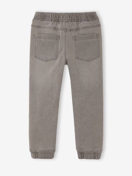 Denim joggers for boys light grey denim 