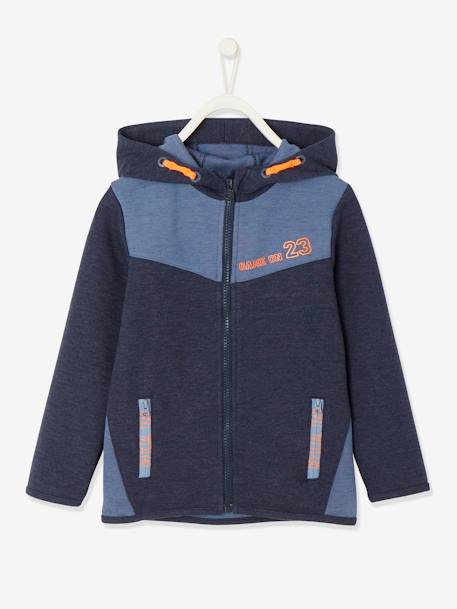 Sports Jacket with Zip, Techno Fabric, for Boys Blue 