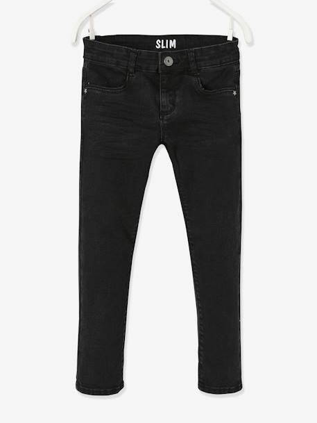 Slim jeans MorphologiK large hip for girls Washed Black 