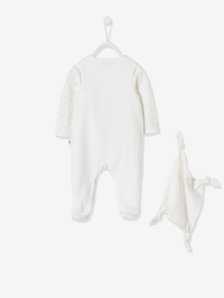 Newborn Set: Sleepsuit + Bodysuit + Comforter in Organic Cotton White 