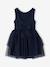 Dress and cardigan set for girls navy blue 