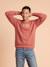 Men’s long-sleeved sweatshirt Family Capsule terracotta 