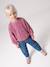 Sequinned Sweatshirt for Girls mauve+turquoise 