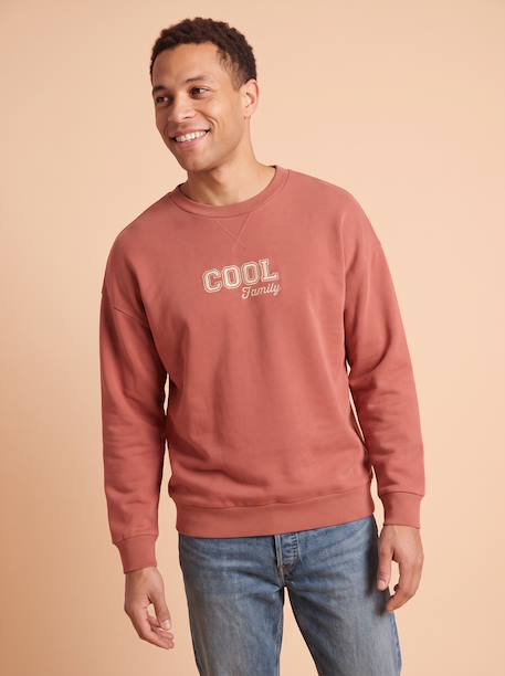 Men’s long-sleeved sweatshirt Family Capsule terracotta 