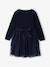 Dress and cardigan set for girls navy blue 