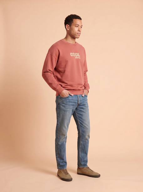 Men’s long-sleeved sweatshirt Family Capsule terracotta 