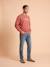Men’s long-sleeved sweatshirt Family Capsule terracotta 