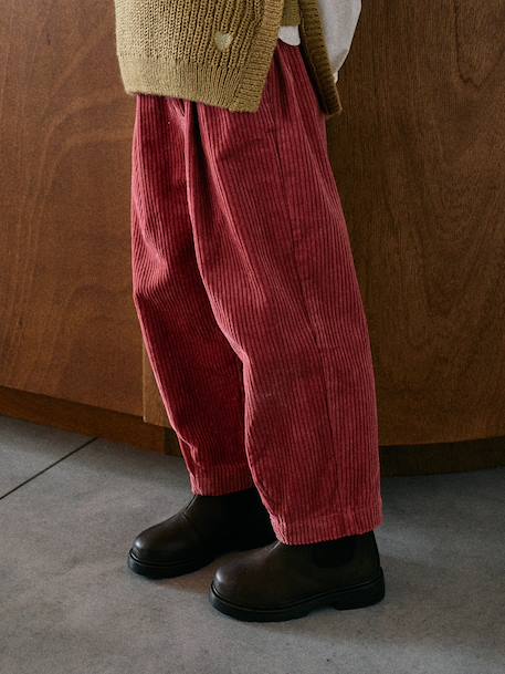 Balloon trousers for girls old rose 