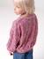 Sequinned Sweatshirt for Girls mauve+turquoise 