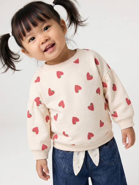 Sweatshirt for baby ecru 