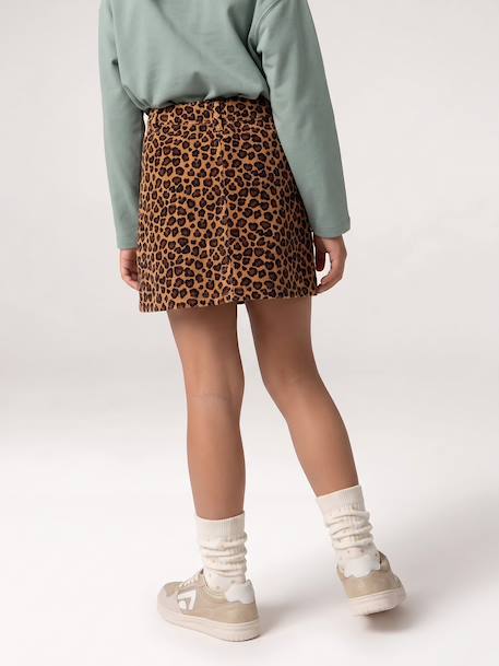 Skort for girls camel+mauve+navy blue 