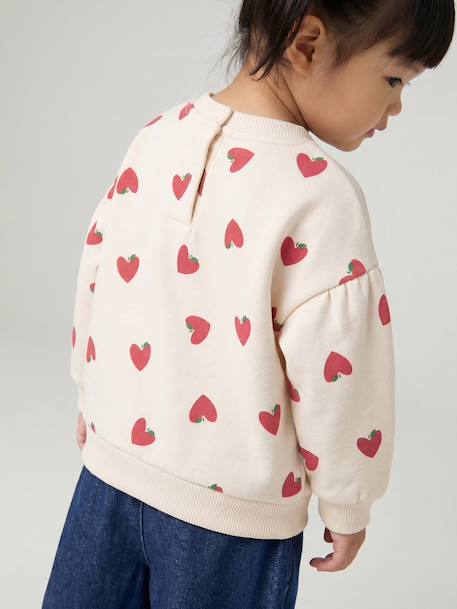 Sweatshirt for baby ecru 
