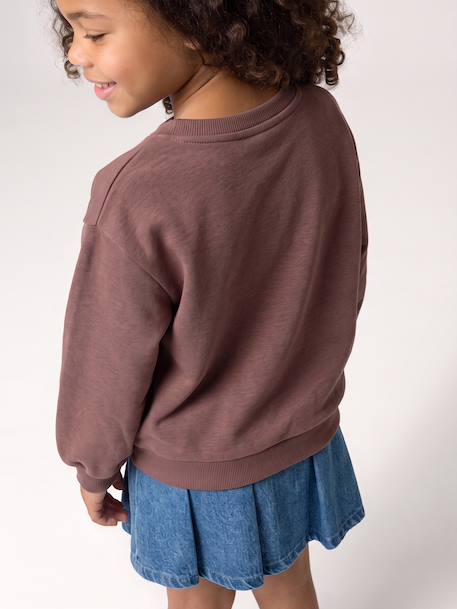 Minnie sweatshirt for girls chocolate 