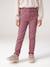 Slim trousers for girls ink blue+mauve 