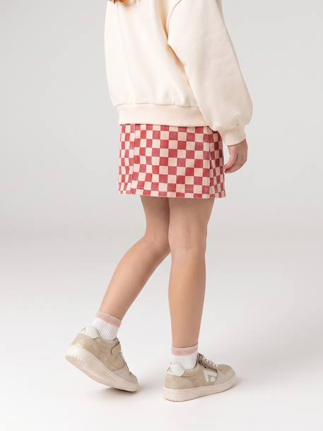 Short denim skirt for girls sweet pink 