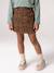 Skort for girls camel+mauve+navy blue 