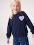 Sweatshirt for girls grey green+navy blue 