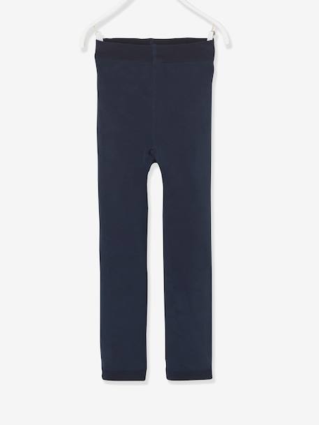 Polar Fleece Leggings for Girls Black+Blue+marl grey+mauve+pearly grey 
