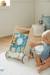 Wooden Walker with Brakes - Wood FSC® Certified caramel+rose+WHITE MEDIUM SOLID WITH DESIGN+wood 