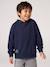 Hooded sweatshirt for boys marl red+navy blue 