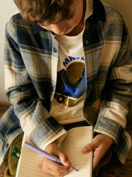 Long-sleeved shirt for boys navy blue 
