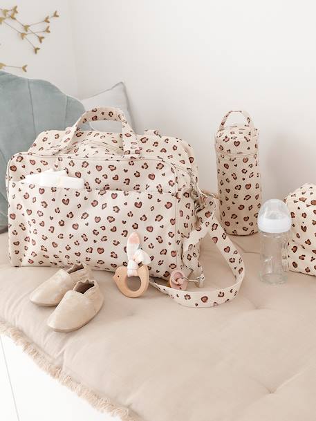 Changing Bag with Several Pockets, Family Blue+sandy beige 