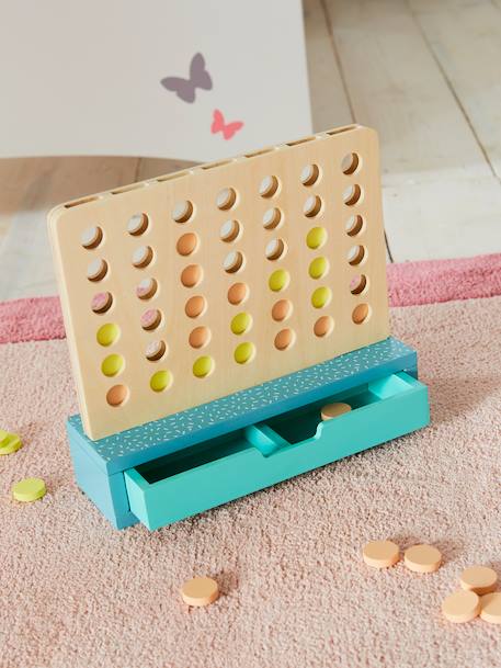 4 In a Row! Wooden Game - Wood FSC®100% Certified Multi 