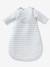 Quilted Baby Sleep Bag with Detachable Sleeves, Organic Collection, Cloud & Triangles Theme White 