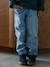 Wide-leg fleece-lined jeans for boys double stone 