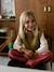 Fancy Sleeveless Jumper for Girls navy blue+olive 